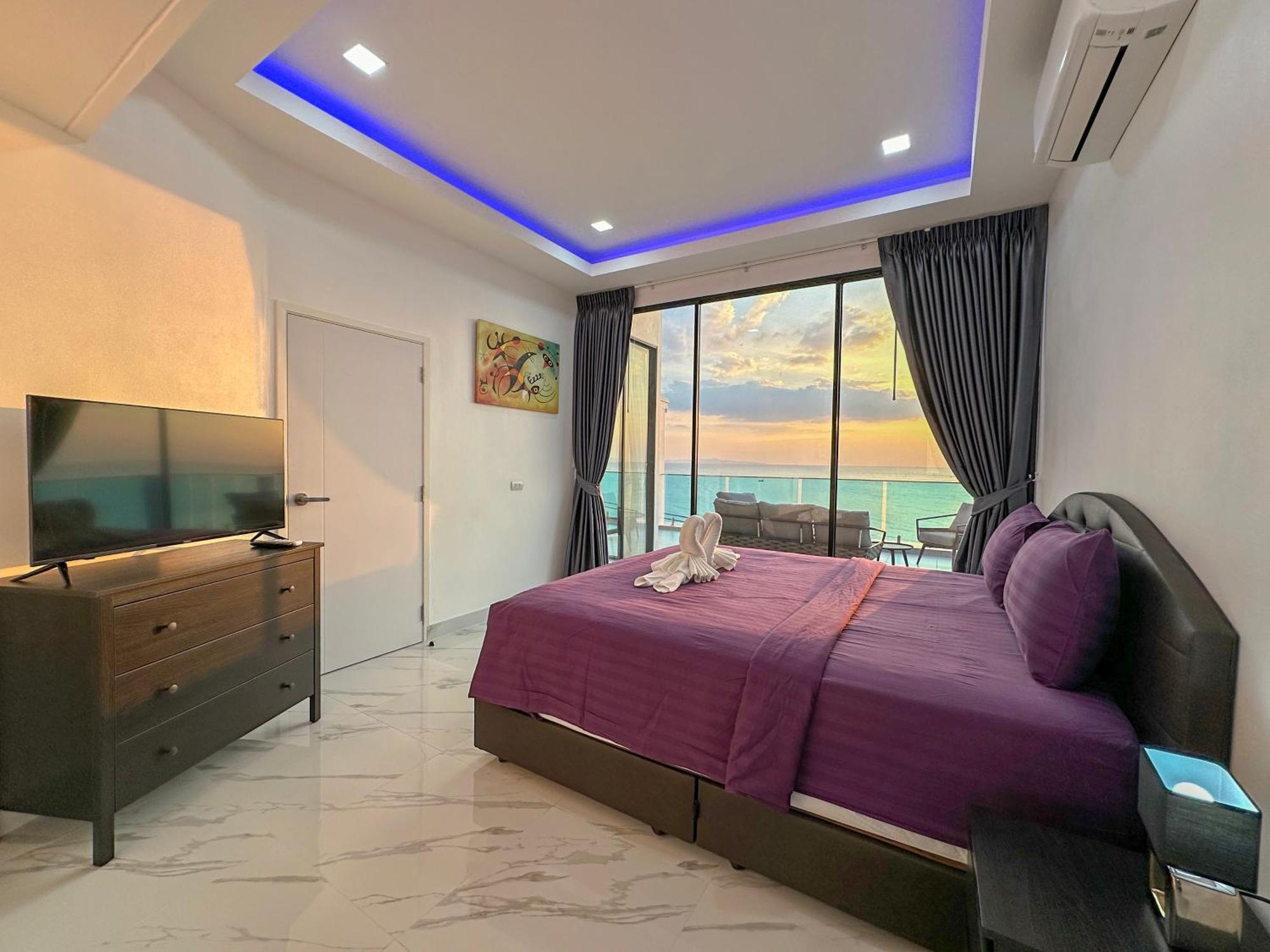 Stunning Beachfront View Luxurious Apartment 40 Jomtien Beach Eksteriør billede