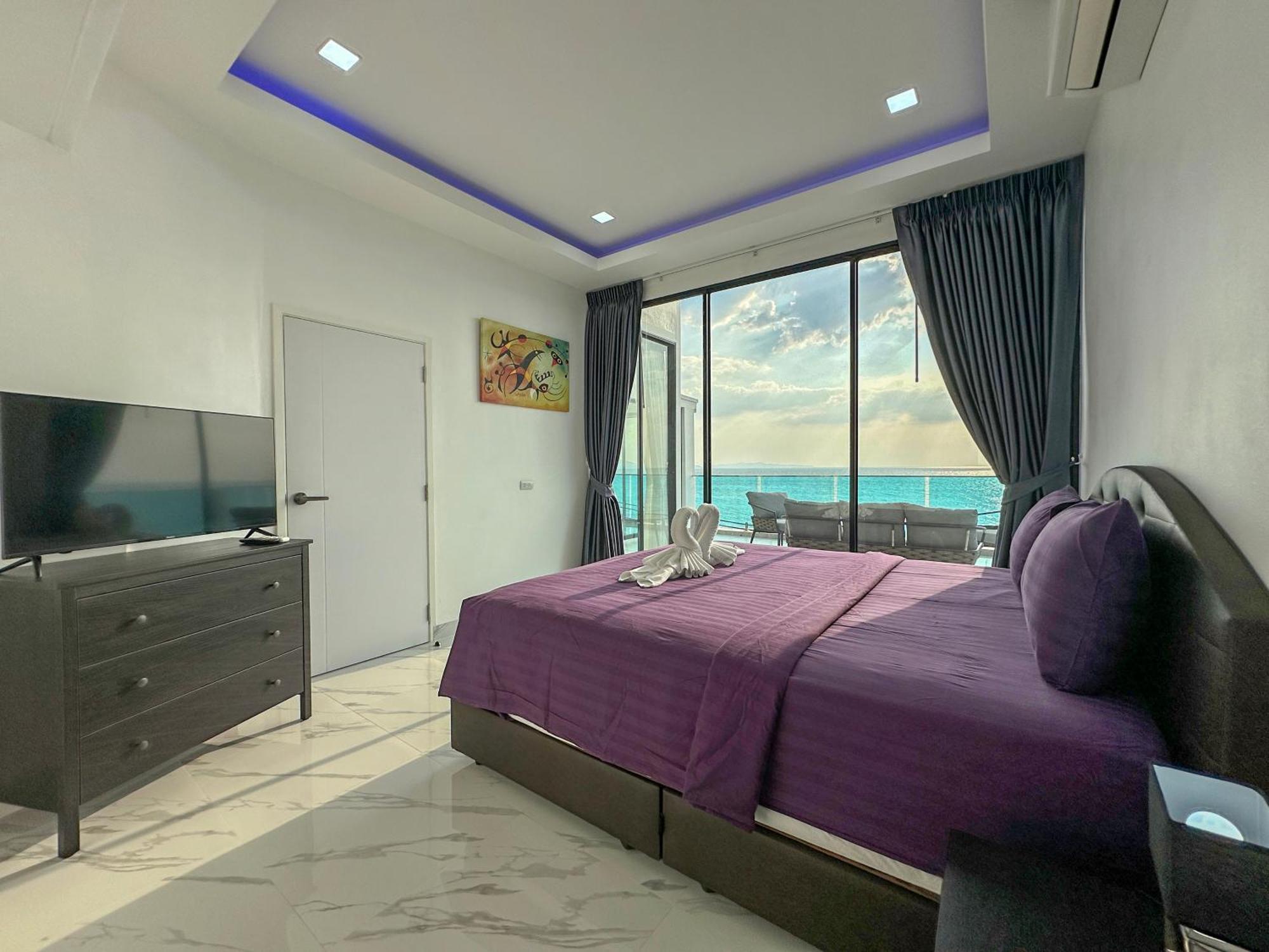 Stunning Beachfront View Luxurious Apartment 40 Jomtien Beach Eksteriør billede