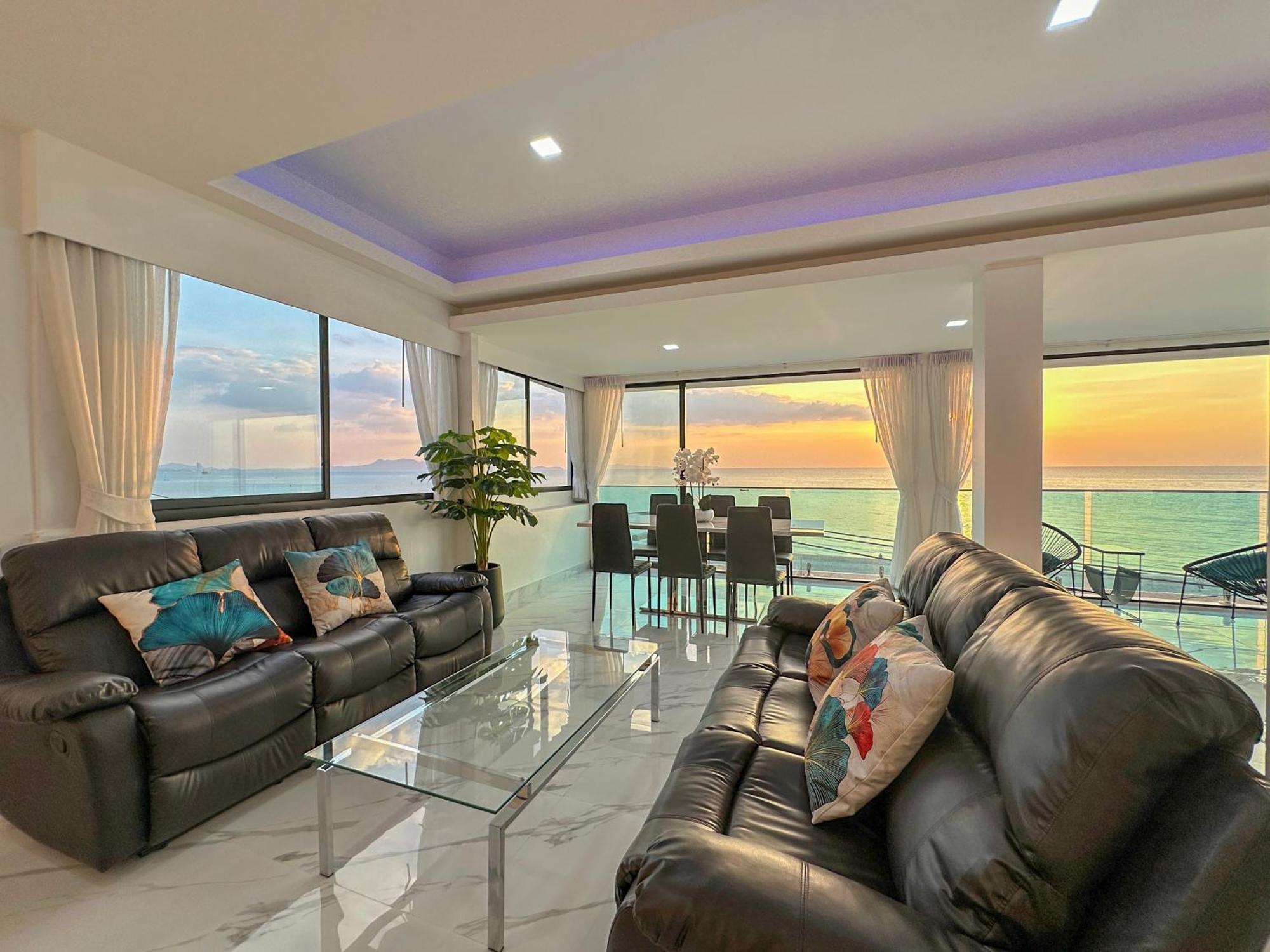 Stunning Beachfront View Luxurious Apartment 40 Jomtien Beach Eksteriør billede